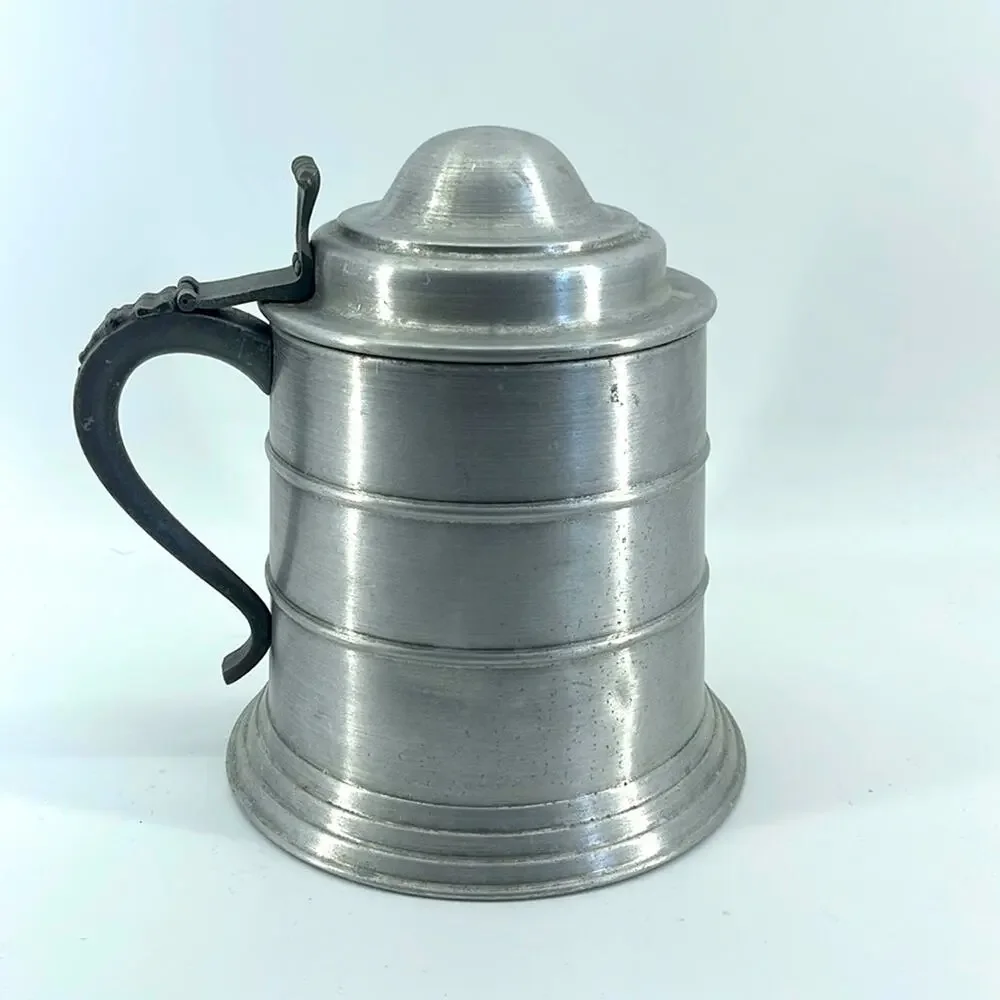 Vintage Seymour Mann mid-Century Modern Pewtertone ice bucket mug stein